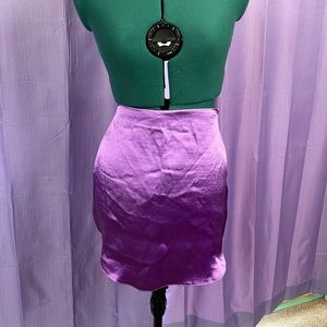 ASOS Purple Silky Pencil Skirt